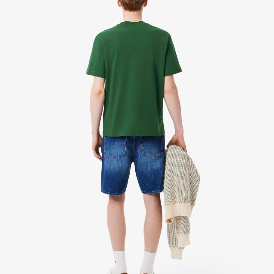 LACOSTE T Shirt Men's 132/Crocodile Green TH2827-132