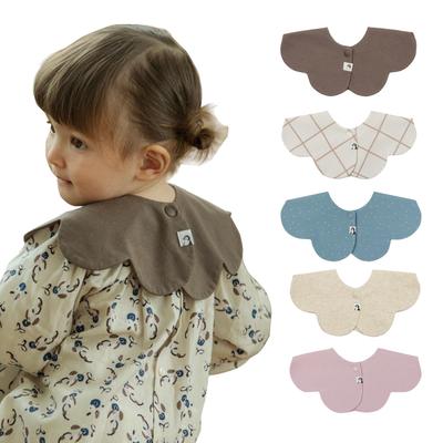 Konny Baby Bib Set Baby Bib Rolling Bib Absorbent and Quick Drying Simple Girl Boy Baby Coordination Baby Shower Gift Stylish Present 5 Ivory Grey