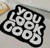 Non-Slip Imitation Cashmere Bathroom Floor Mat - Easy-Clean Doormat