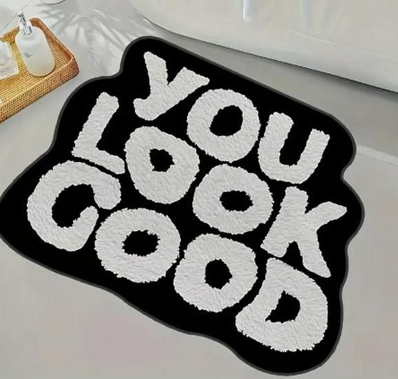 Non-Slip Imitation Cashmere Bathroom Floor Mat - Easy-Clean Doormat