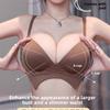 Seamless Thin Wireless Corrective Bra, Push Up Side Gathering Anti-Sag Special for Small Flat Chest Women Bra