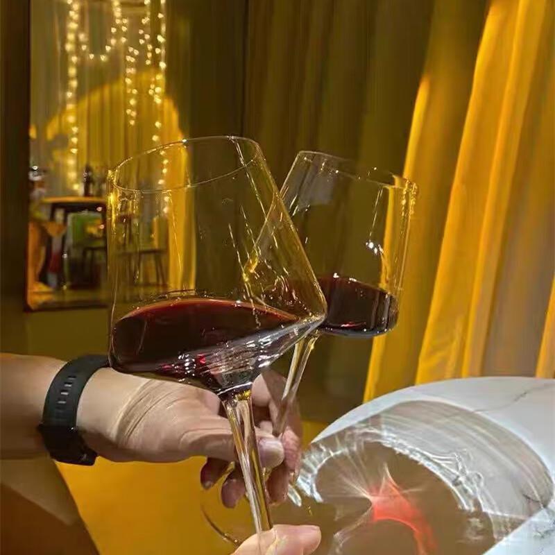 Vintage Stemware Wine Glasses, Set of 2