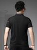 European Station 2025 New Summer Short-Sleeve Polo Shirt for Men, National Trend Plum Blossom Embroidery Turn-Down Collar Top Half-Sleeve T-Shirt