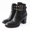 Short Boots Rock Stud NERO Leather Women 35.5 UW2S0Z80 Used