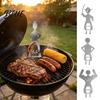 Spülmaschinenfester Grillwursthalter Heißer Halter Hundeutensilien Lustiger Edelstahlhalter Outdoor-Grillen Tragbarer Röstständer für