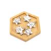 Agate Star Pendant Necklace Jewelry Powder Crystal Necklace Fashion Valentine'S Day Gift 20 * 6