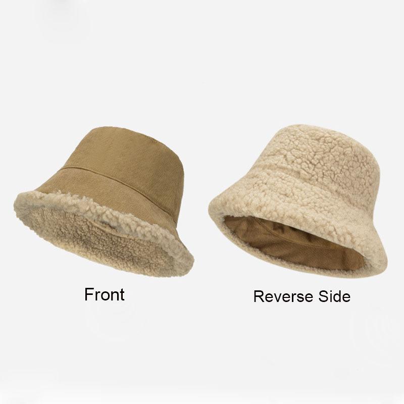 Модная осенне-зимняя широкополая панама-ведро, теплая и утолщенная шапка-рыбак, ветрозащитная панама-бассейн