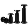 Black Zinc Plated 304 Stainless Steel Countersunk Hexagon Socket Cap Lock Nuts for Furniture, M2-M8