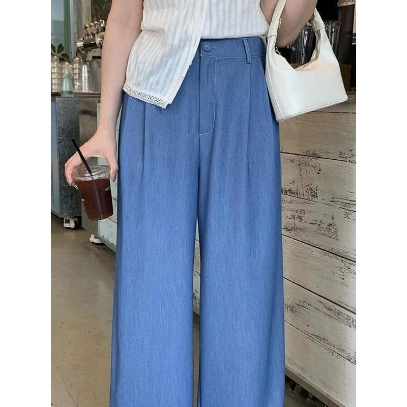 Women s Plus Size High-Waisted Wide-Leg Pants L