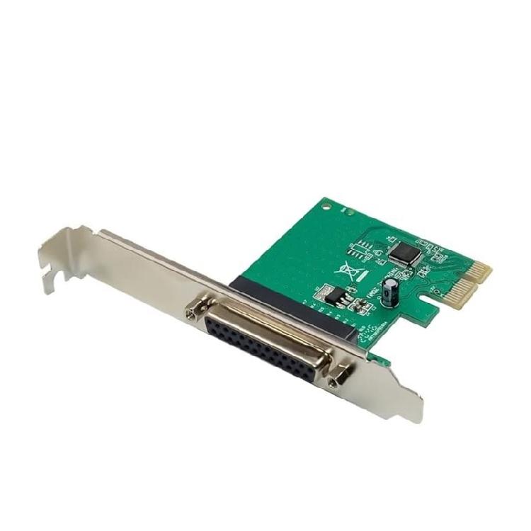 Parallel Port PCIe Expansion Card Data Transfer PCIE to DB25 Printer Adapter PCIe Adapter with Low Profile Bracket