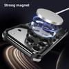 Aluminum Magnetic Luminous Hollow Rimless Bumper Stand Case for iPhone 17 Pro Max / 17 Pro / Air Metal Wireless Charging Cover