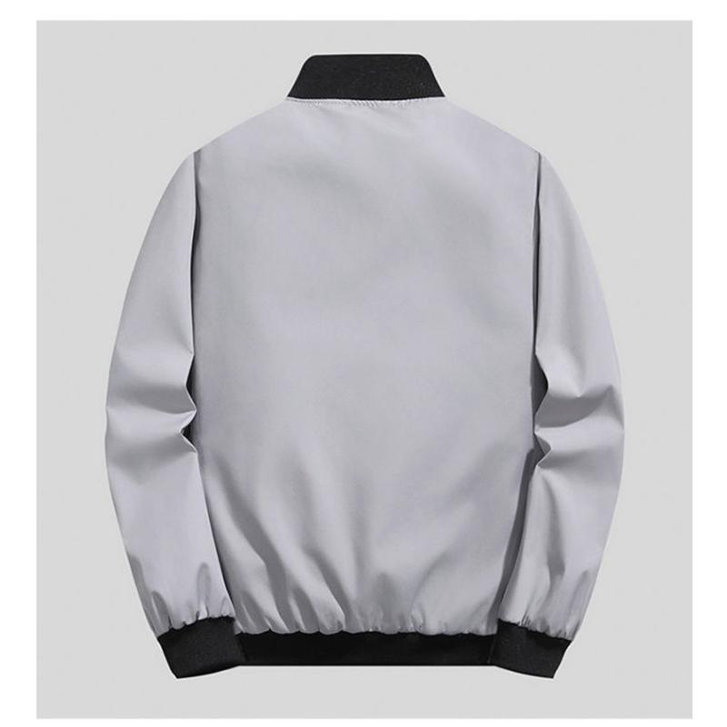 Leichte Herren-Windjacke für Frühling und Herbst, winddicht, lässig, stilvoll, mit Reißverschlusstasche