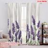 2 Stück, 2D-Flachdruck Kreative Vorhänge Lavendelglück Polyesterstoff (ohne Stange) Vielseitig Alles Perfekt für Schlafzimmer, Wohnzimmer