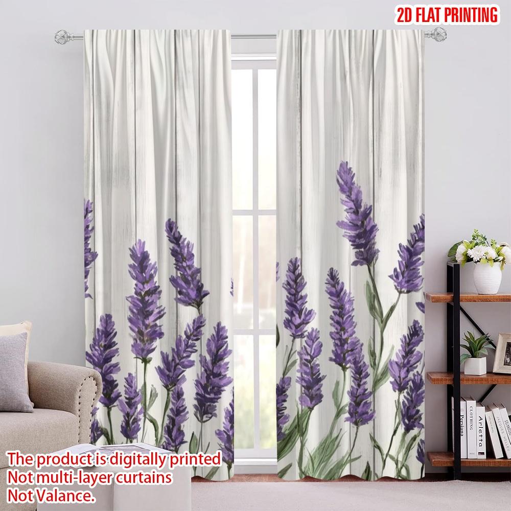 

2 шт., 2D печать на плоскости Креативные шторы Лавандовое блаженство Полиэстеровая ткань (без удилища) Универсальный Все Идеально для Спальни, Гостиной 52.50 × 116.00 cm 2 pcs