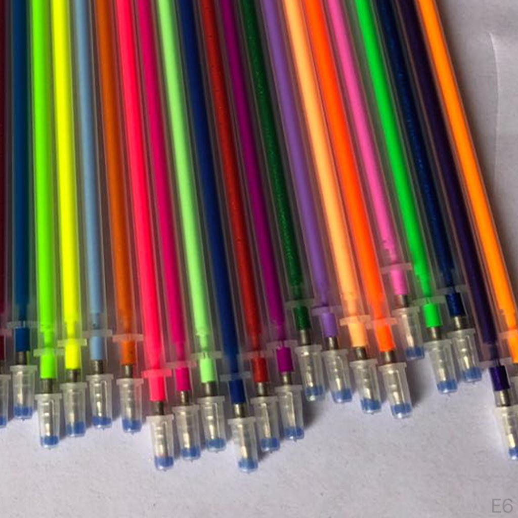0.8mm Colorful Glitter Pen Refills