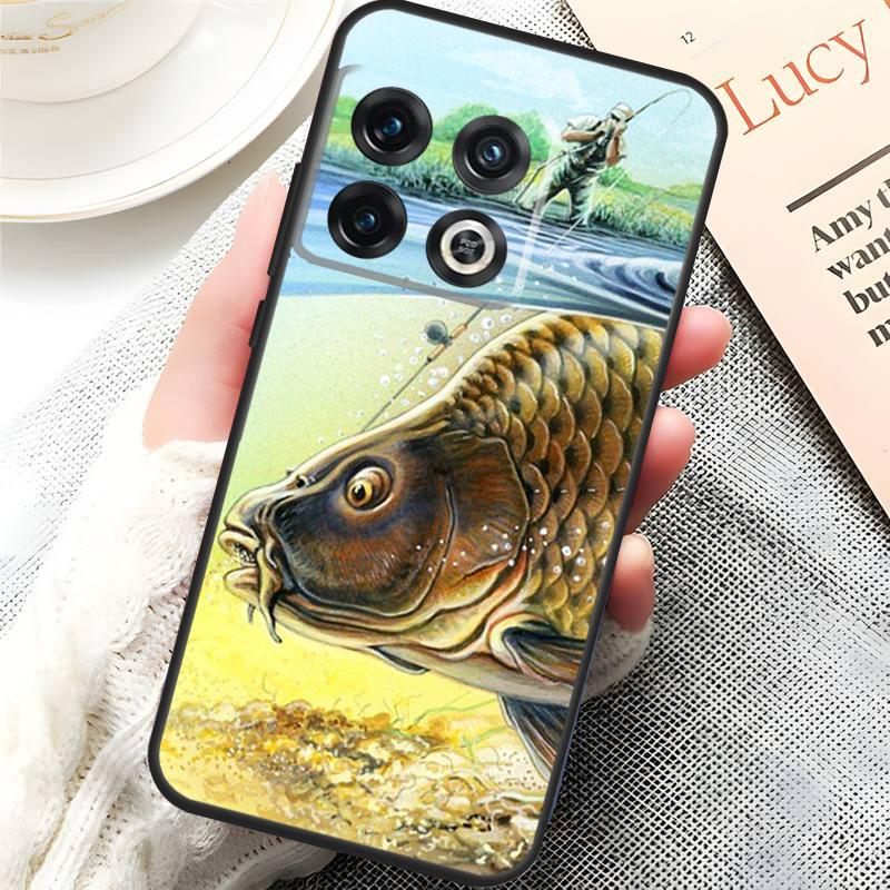 Fishing Painting Cover For OnePlus 13R 15 13 13T 12 12R 10T 11 10 Pro OnePlus Nord 5 CE 3 4 Lite N20 N30 Case