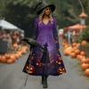 Dámské Halloweenské Midi Šaty na Párty a Festival