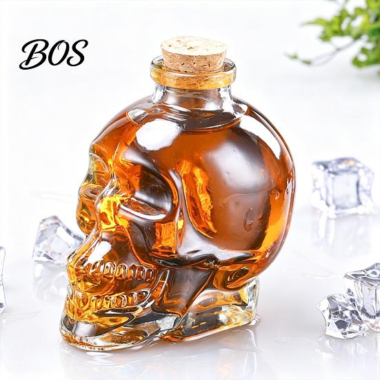 Caraffa Aeratore per Whiskey a Forma di Teschio, Decanter in Vetro 3D per Liquori con Tappo, Dispenser Novità Anti-goccia per Vino per Home Bar, Regalo Gotico Unico da Collezione per Uomini