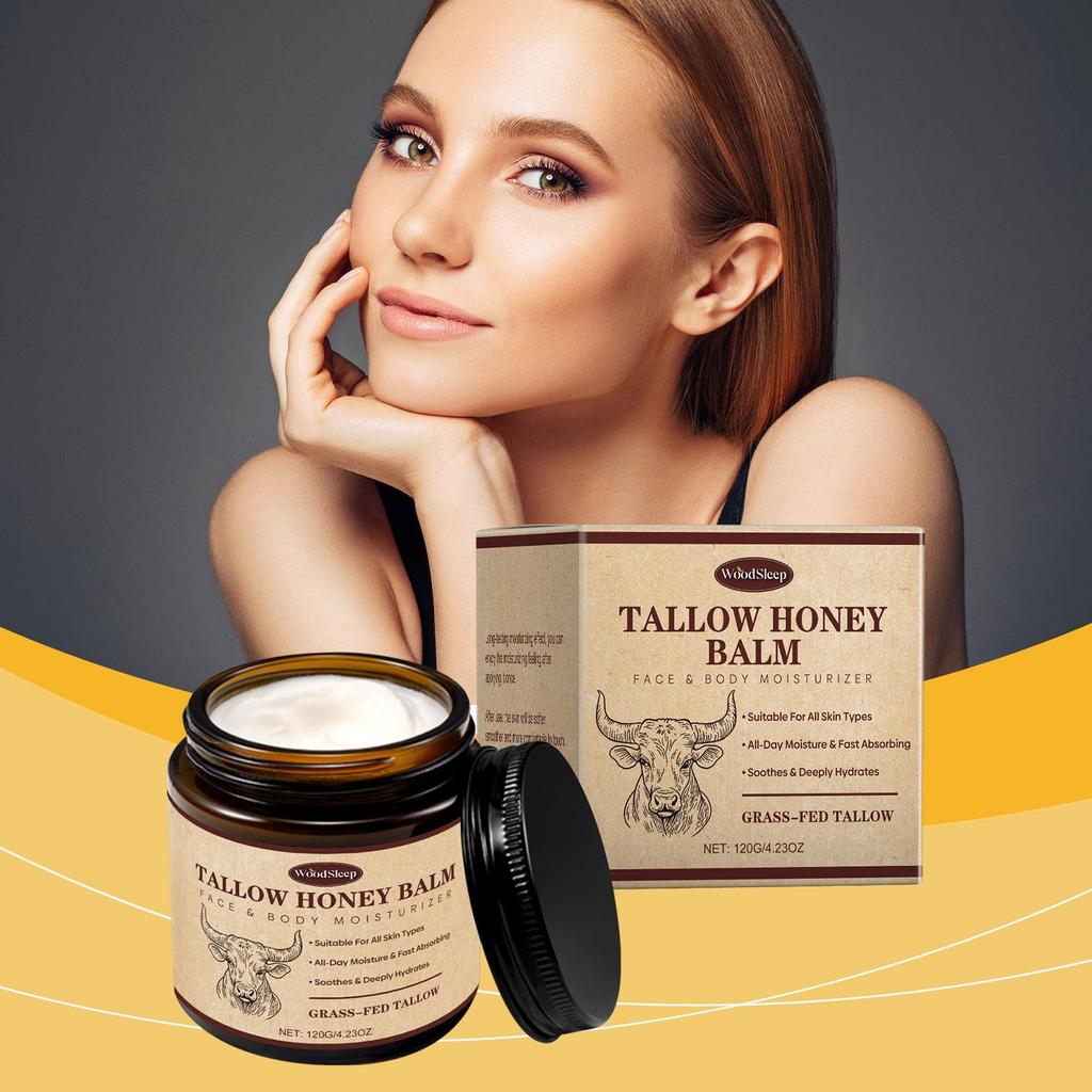 Beef Tallow Face Cream Moisturizing Skin Barrier Repair Deep Nourishment Smooth Soft Avocado Oil Wrinkle Removal Cream
