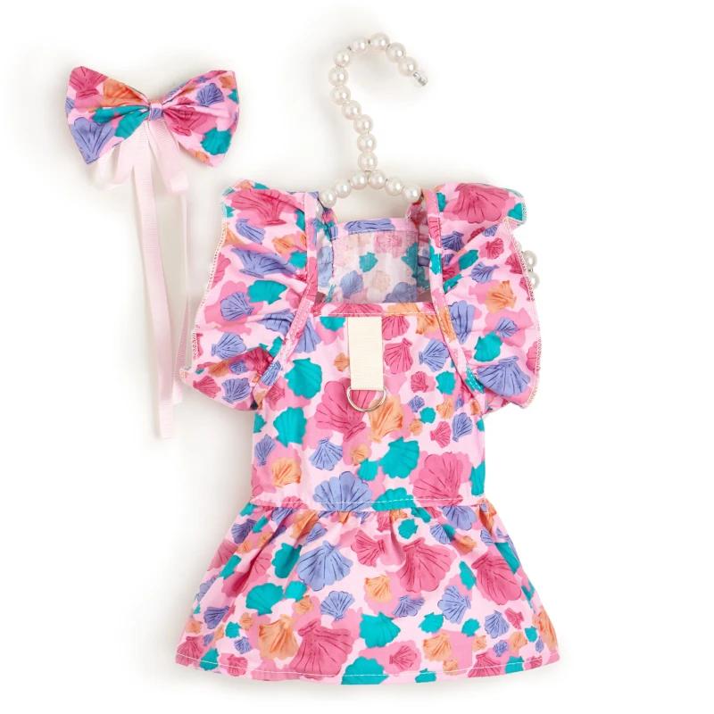 

Cat Chihuahua Puppy Dress Summer Dog Clothes Pet Clothing Yorkies Yorkshire Terriers Pomeranian Shih Tzu Maltese Poodle Costumes XL рожевий