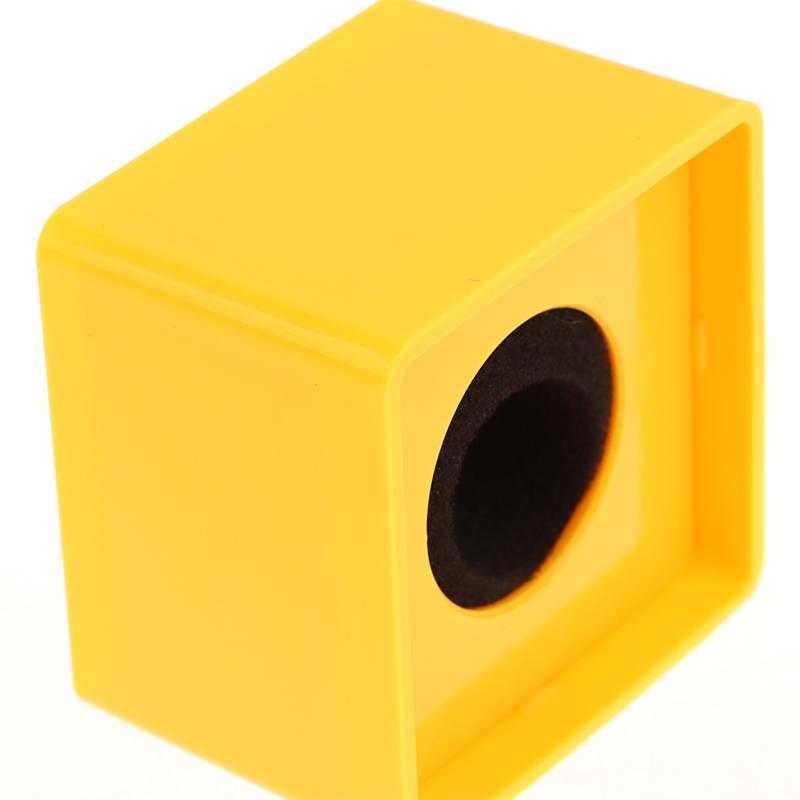 1Pc Orange/Black/Yellow/White/Blue Abs Ktv Mic Microphone Flag Station Square Shaped Microphone Tv Interview Station Black Hole