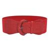 Trendy Design PU Wide Belts Bright Color Pin Buckle Belt Fashion Belt  Women's Wear