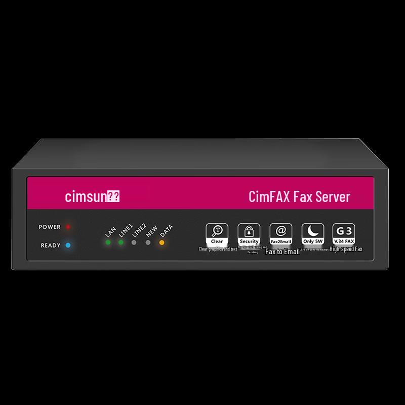 

CimFAX H5S High-Speed Paperless Fax Server CN plug (adapter included)