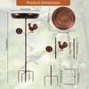 Bird Bath Feeder Stable Base Gifts Easy Installation Large Capacity Metal Accessories Outside
