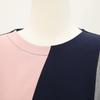 Shiz Madam Women S Tri Color Wave Round Tee T57483