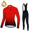 Cycling Suit Long Sleeve Cycling Suit Men's Tour De France Fleece Winter Cycling Suit 2026 Winter Fleece Warm Cycling Suit Set