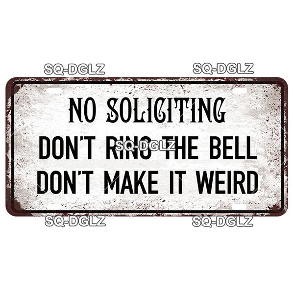 SQ-DGLZ Warning Beware Of License Plate WIFI Tin Sign State Wall Decoration Metal Sign Home Decor Painting Plaques Art Poster