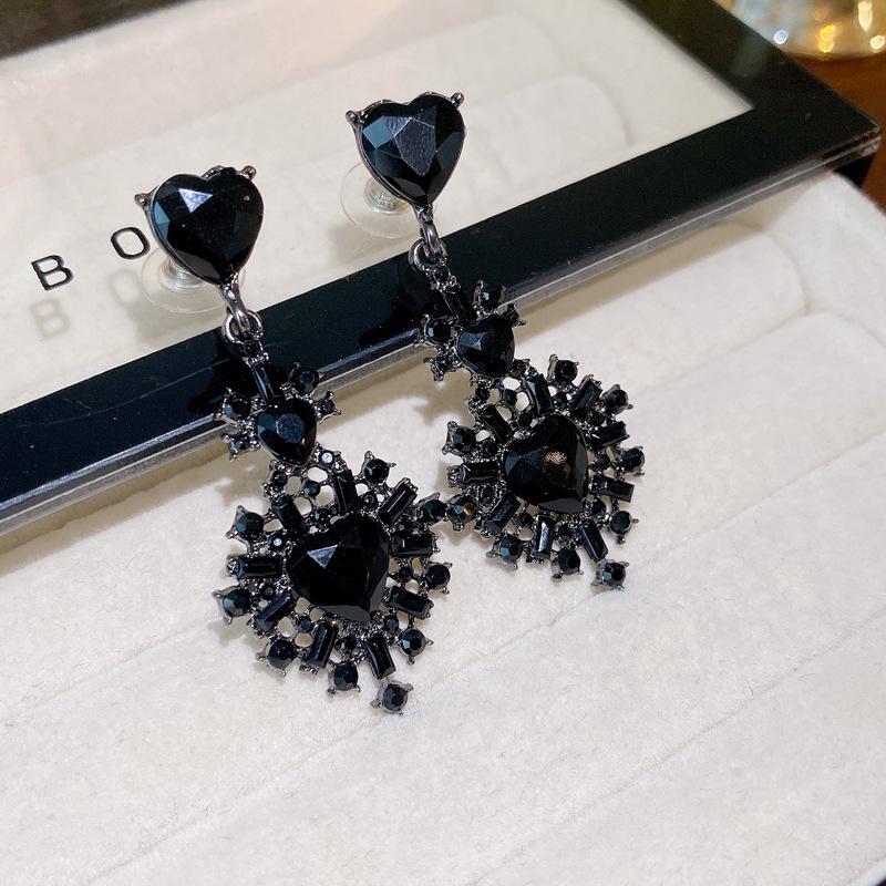 Fan Flower Bamboo Tassel Earrings Trend Ear Hook National Style Temperament High-end Earrings