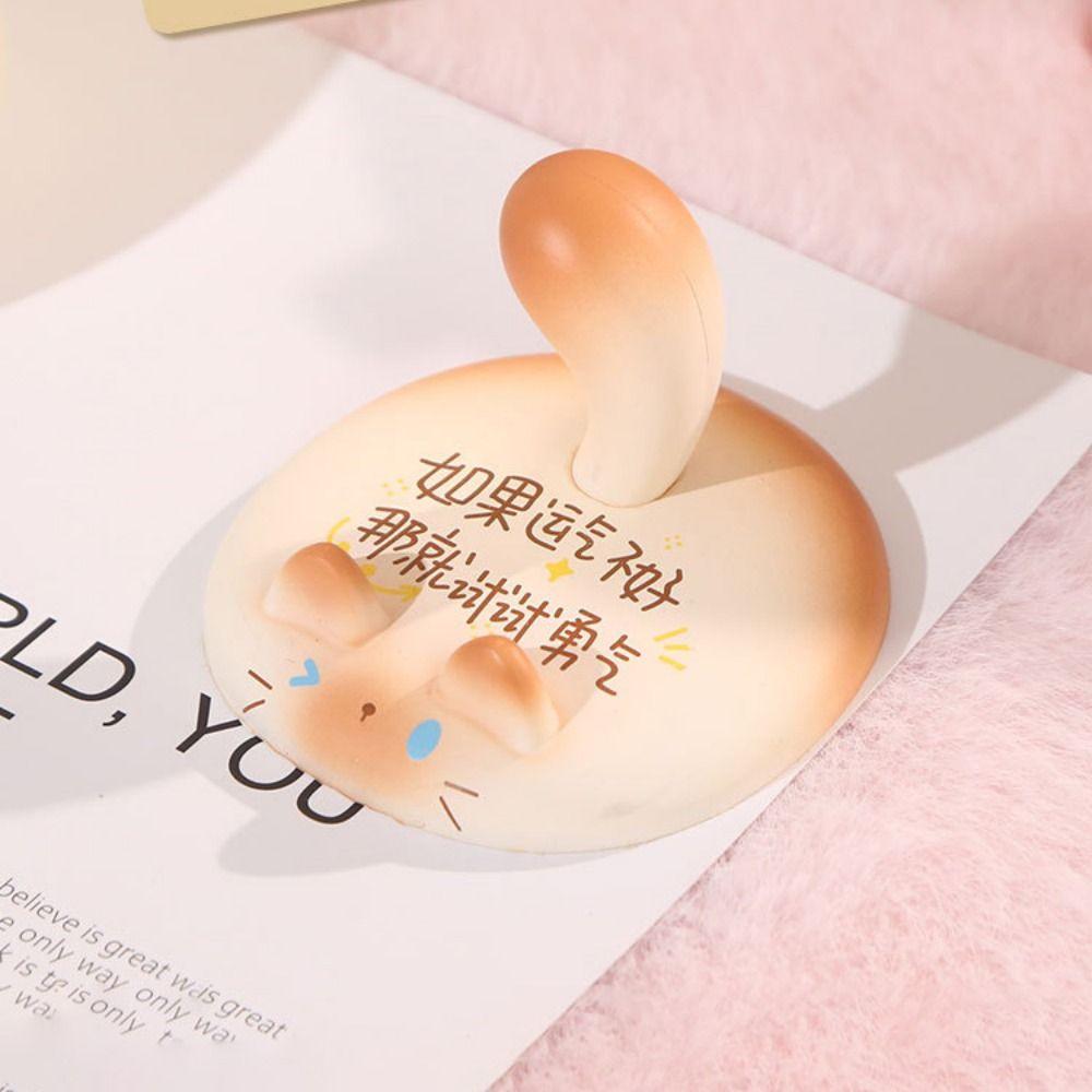 Cute Design Mobile Phone Holder Cartoon Cat Creative Phone Stand Mini Phone Holder  Office Use