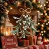Artificial Floral Decor Artificial Mistletoe Sprigs Red Christmas Berry Fake Flowers Festive Mistletoe Bunches DIY Home