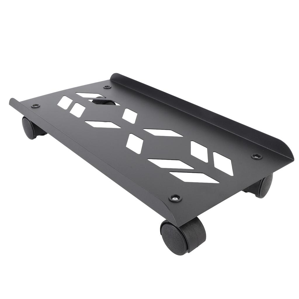 Computer Tower Stand with Wheels Ventilated Steel PC Mobile CPU Stand for Gaming Office Desk
