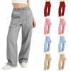 Women's High Waist Drawstring Wide Leg Pants Casual Trousers