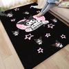 3D printed Kuromi cartoon rug, suitable for living room, bedroom, kitchen, doorway, children's non-slip floor mat, birthday gift