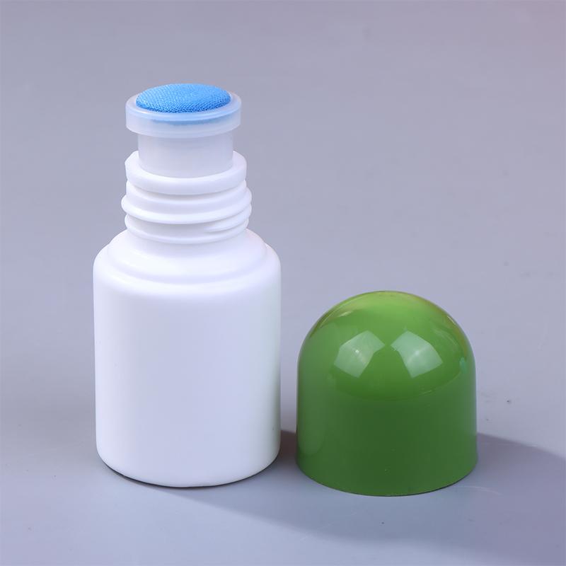 

For Pain Relief Liniment Filling 30ML Empty Smudge Bottle with Sponge Head for Liquid Medicine Storage Applicator зелёный