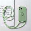 Ringhalter-Tragegurt-Hülle Für Samsung Galaxy S25 Ultra S24 FE S23 Plus A55 A54 A35 A15 Crossbody-Lanyard Magnetische Silikonhülle