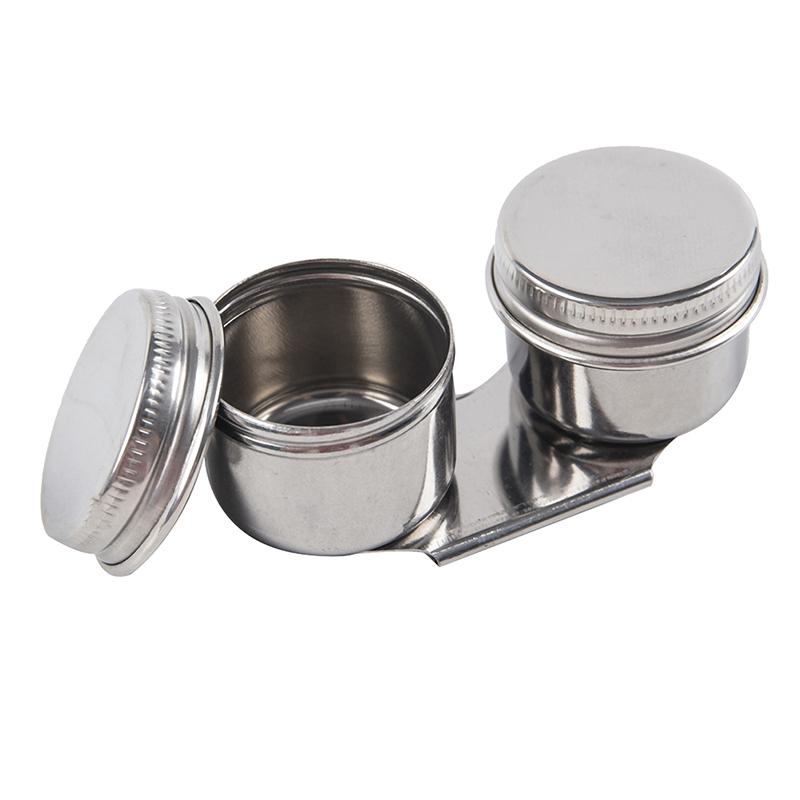 

Painting Oil Pot Portable Stainless Steel Oil Painting Palette Cup with Lid