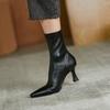 Strong push! Huge comfortable! Autumn and winter high heel elastic pointed short boots female ins Internet celebrity thin boots and ankle socks boots