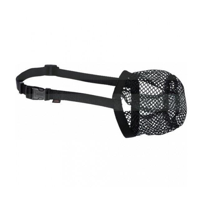 Protection anti intoxication noire en polyester Trixie pour chien Taille XS