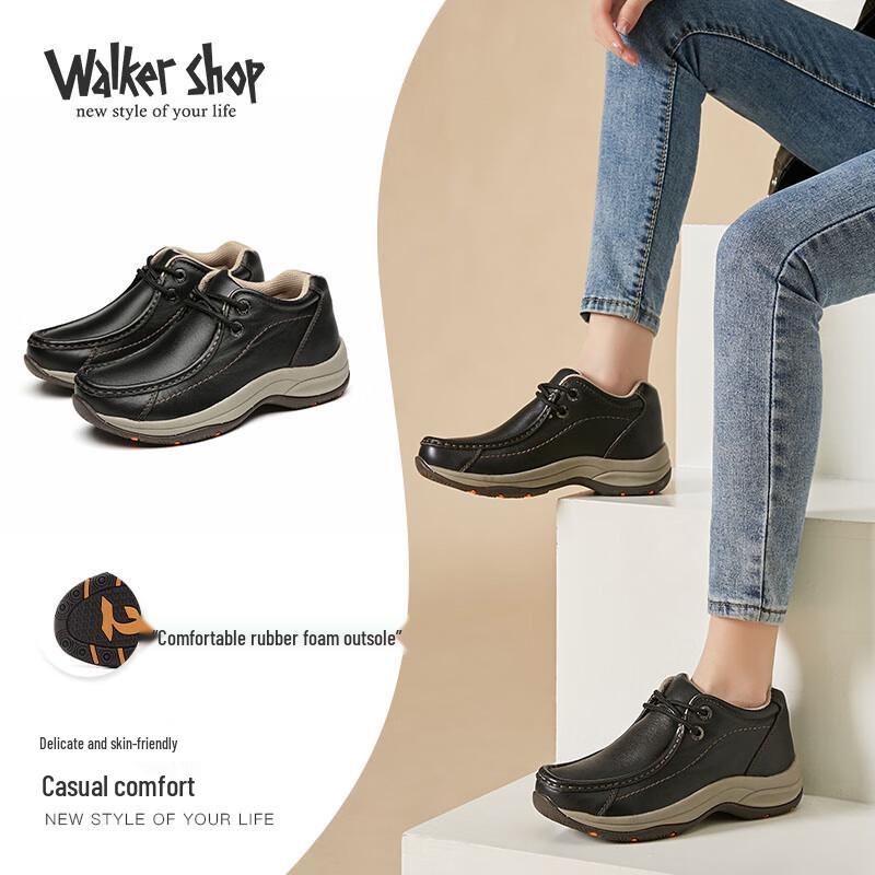 Walker Shop Women s Retro Thick-Sole Walking Shoes 38