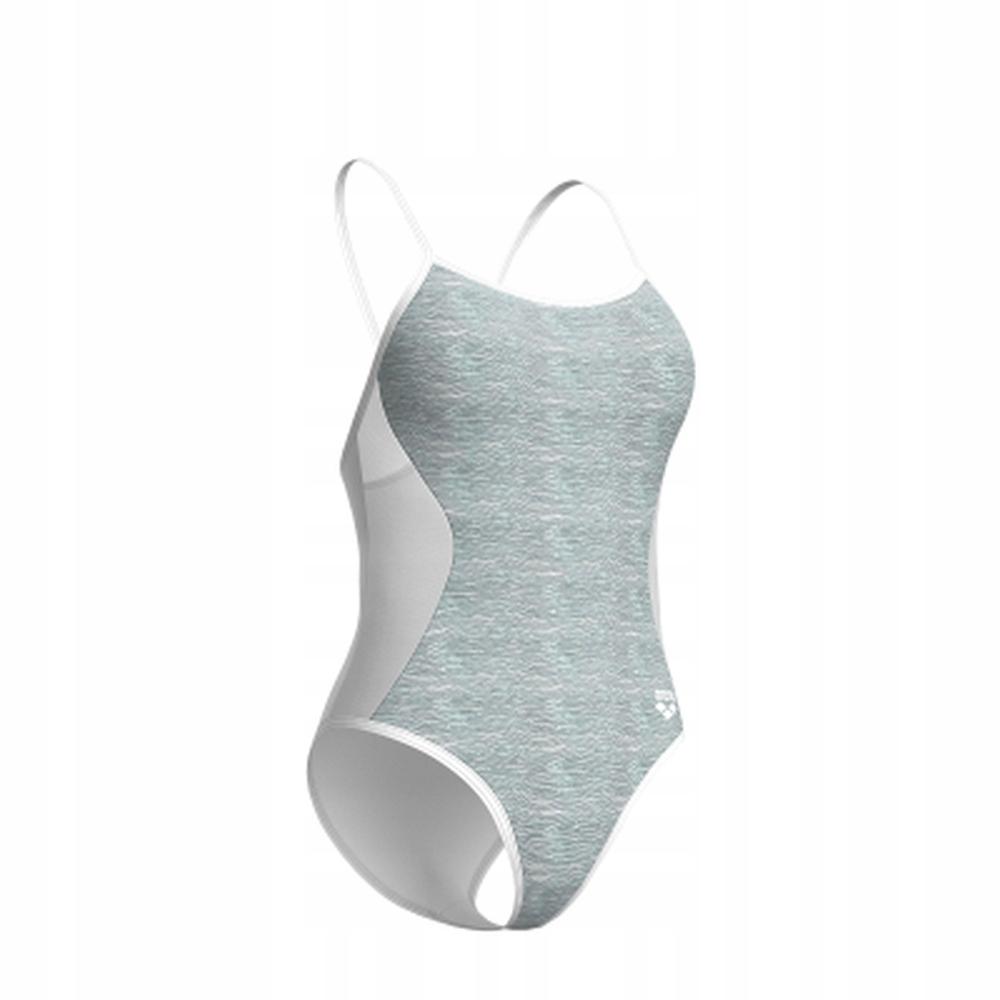 Y8750 Arena Mesh Power White Shimmer Swimsuit D36|S
