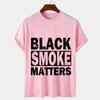 Men's T-shirt Black Smoke Matters Trucks Trucker Funny Design Tee Shirts Summer Casual O-neck Men T-shirt Male Tops Short Sleeve
