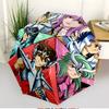 Saint Seiya Print Automatic Open Close Umbrella, Portable Foldable Umbrella, for Outdoor Commute Camping Trip, Ideal Birthday Gift