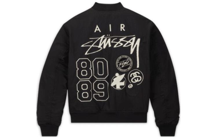 Stussy X Nike Wende Varsity Jacke Asien Größen FJ9154-010
