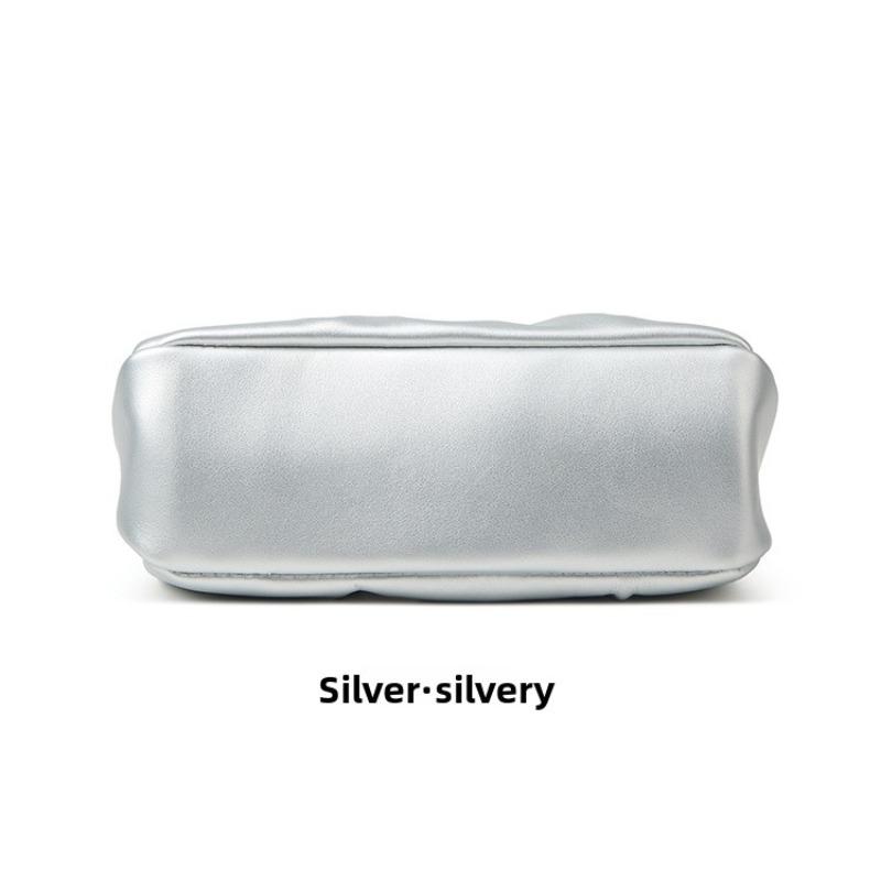 Sweet Girl Pearl Bag Handbag Women's Fashion Versatile Pleated Messenger Cloud Bag Mini Mobile Phone Small Bag
