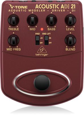 Behringer Gitaar Effector Akoestische Gitaar Voorversterker Direct Box DI ACOUSTIC ADI21 V-TONE