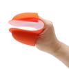 2 Piece Thermal Protective Oven Mitts Food Grade Silicone Gloves for Outdoor Cooking and Baking Grilling Potectors